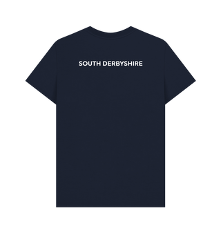 Navy Blue Printed T-shirt Back