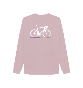 Mauve Printed Sweater Front