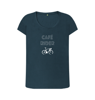 Denim Blue Printed T-shirt Front
