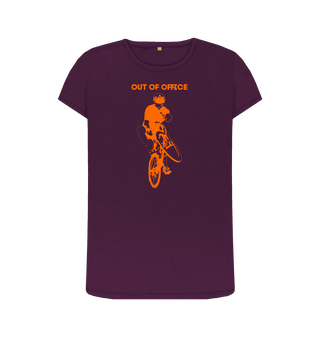 Purple Printed T-shirt Front