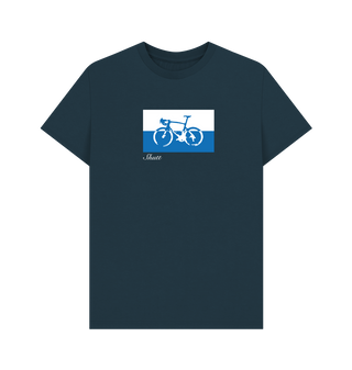 Denim Blue Printed T-shirt