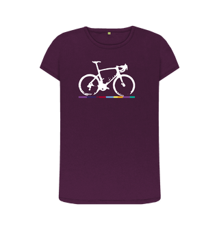 Purple Printed T-shirt Front