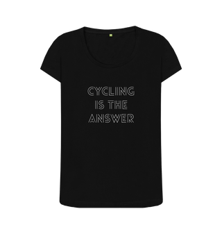 Black Printed T-shirt Front