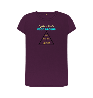 Purple Printed T-shirt Front