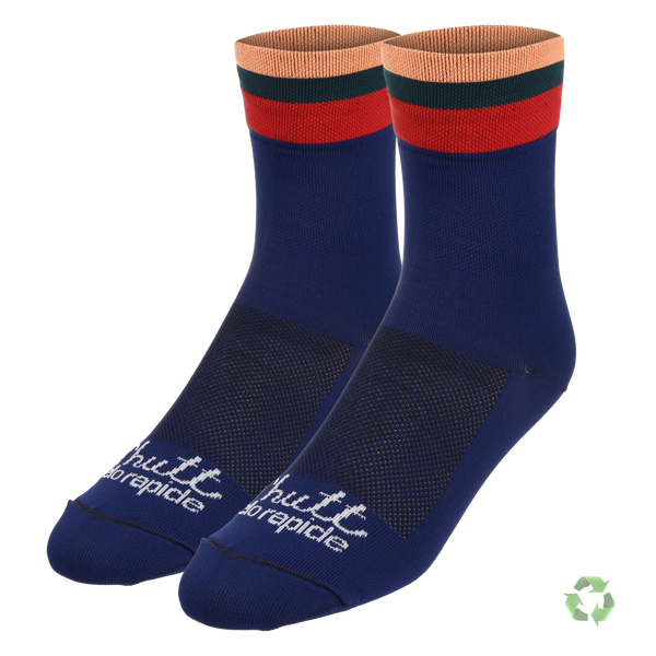 Blue Cycling Socks 15cm