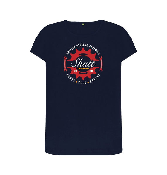 Navy Blue Women's Crest T-Shirt