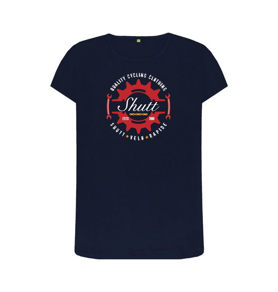 Navy Blue Women's Crest T-Shirt