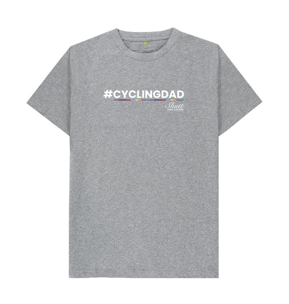 Athletic Grey Cycling Dad T-Shirt