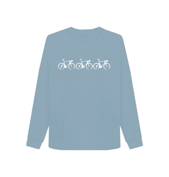 Stone Blue Women's Team Bikes Sweatshirt
