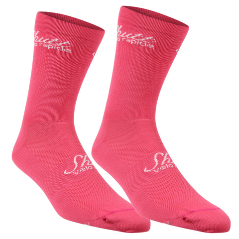 Pink Cycling Socks