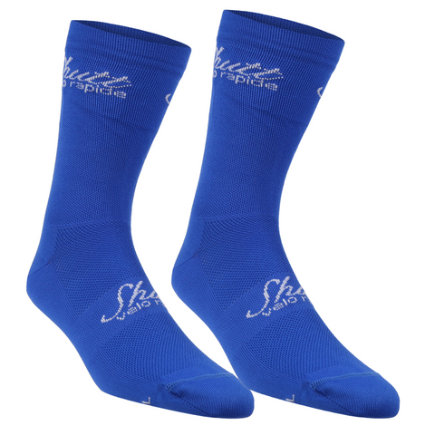 Strong Blue Cycling Socks