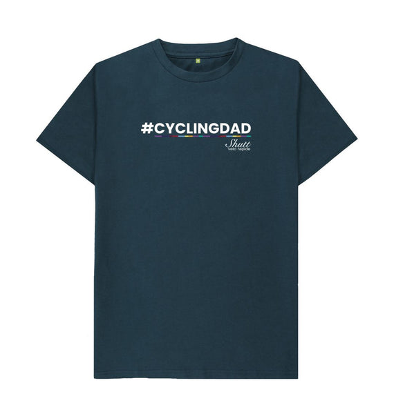 Denim Blue Cycling Dad T-Shirt