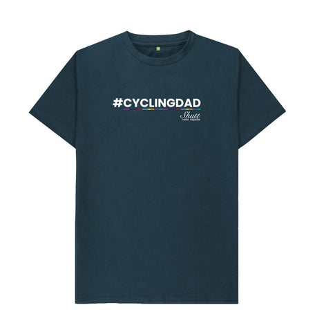 Denim Blue Cycling Dad T-Shirt