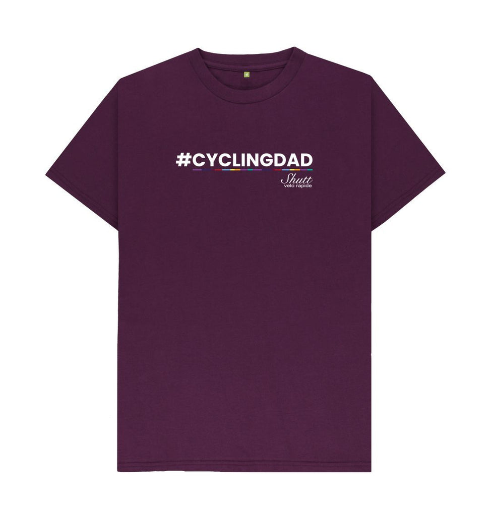 Purple Cycling Dad T-Shirt